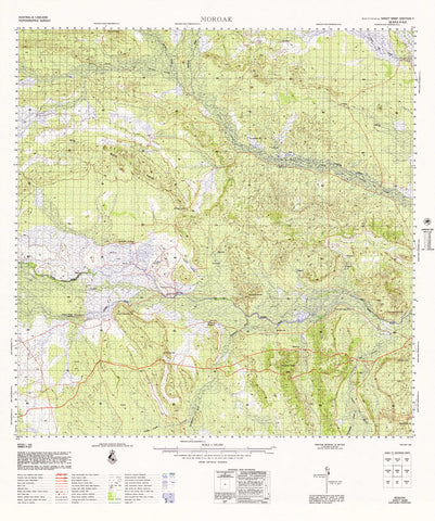 5668 Moroak 1:100k Topographic Map