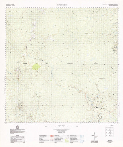 5670 Mainoru 1:100k Topographic Map