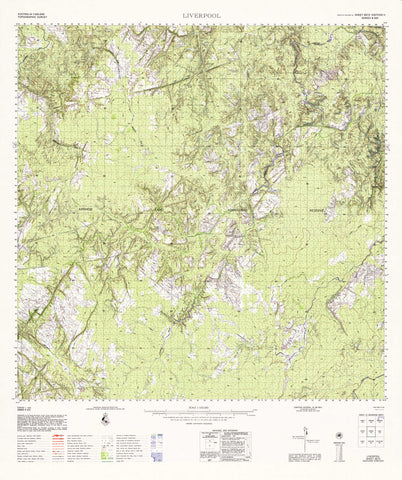 5672 Liverpool 1:100k Topographic Map
