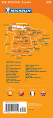 Spain North West - Asturias, Cantabria Michelin Map 572