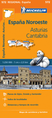 Spain North West - Asturias, Cantabria Michelin Map 572