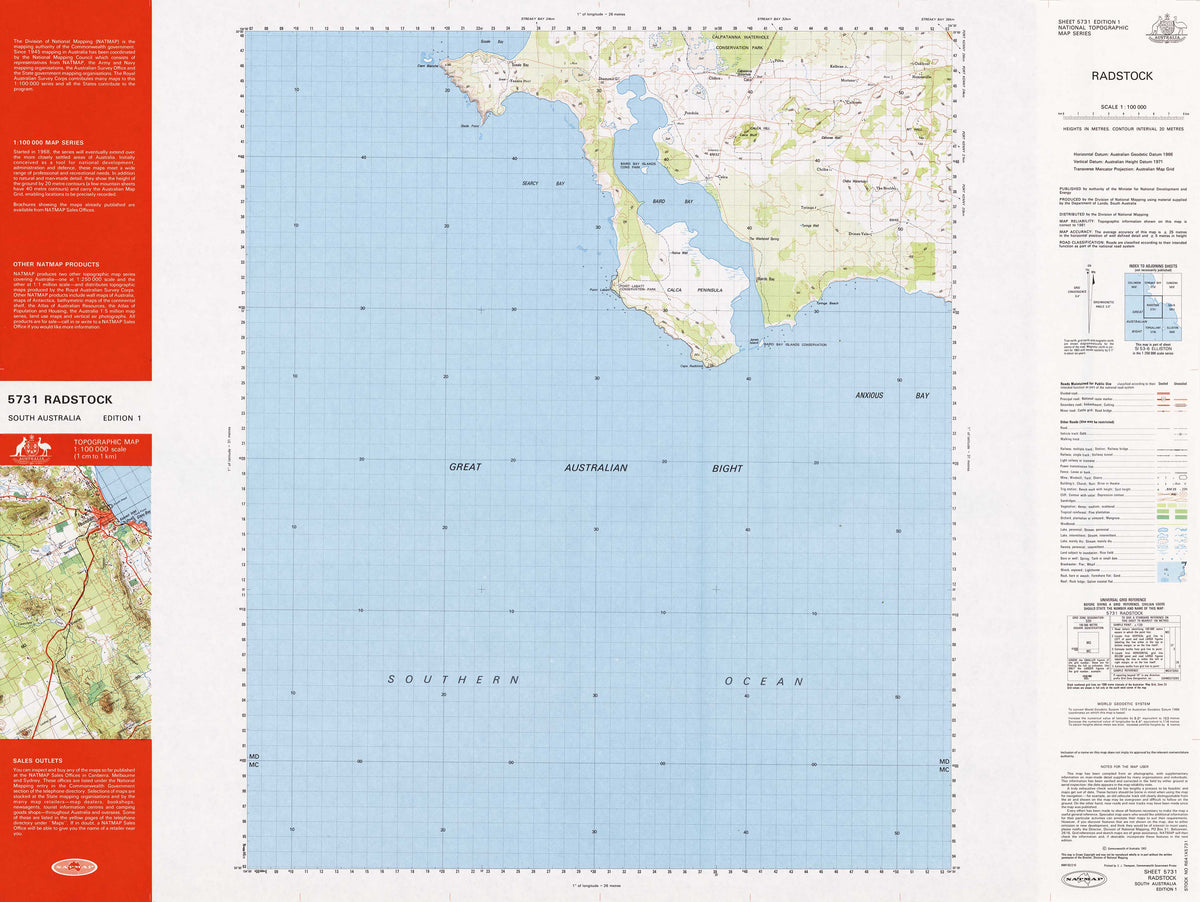 5731 Radstock 1:100k Topographic Map | Mapworld