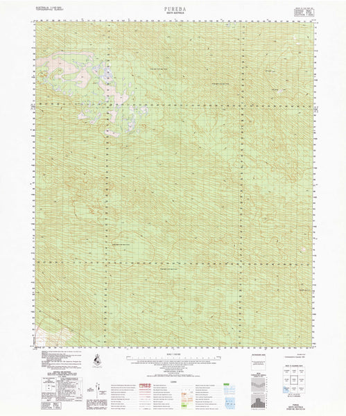 5734 Pureba 1:100k Topographic Map