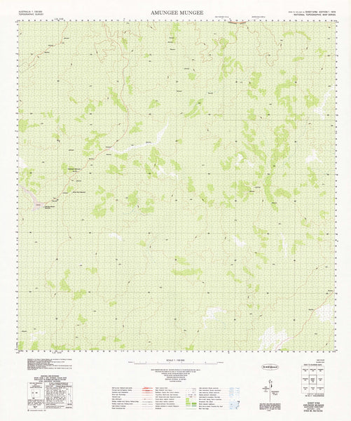 5764 Amungee Mungee 1:100k Topographic Map