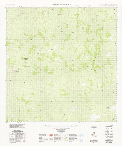 5764 Amungee Mungee 1:100k Topographic Map