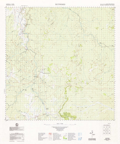 5766 Nutwood 1:100k Topographic Map