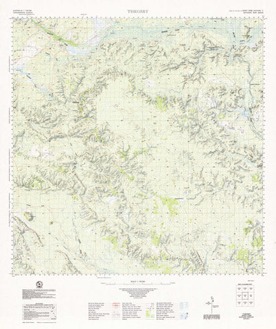 5769 Throsby 1:100k Topographic Map