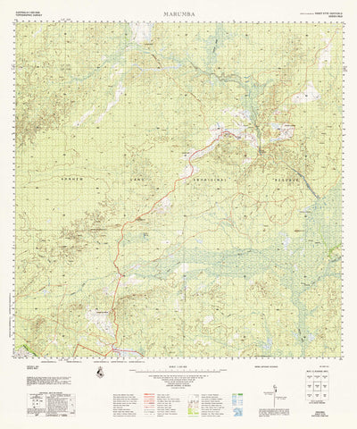 5770 Marumba 1:100k Topographic Map