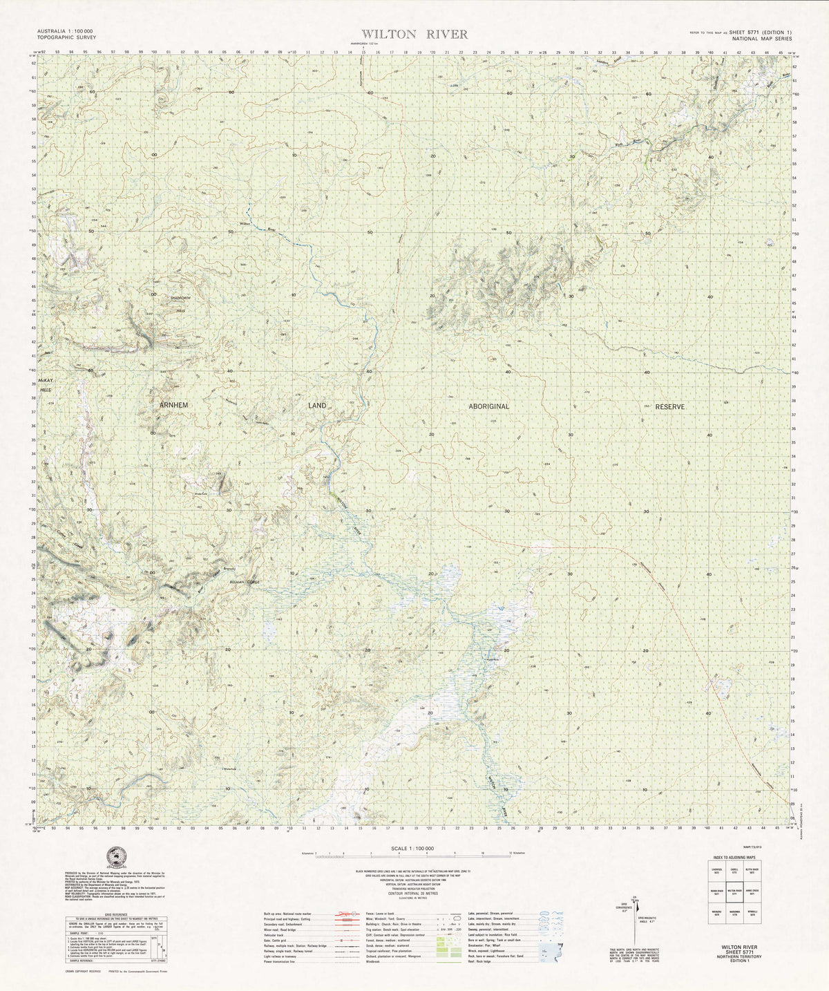 5771 Wilton River 1:100k Topographic Map | Mapworld