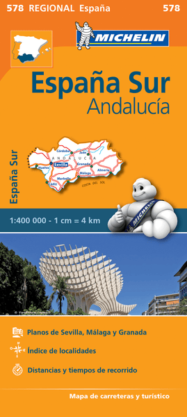 Spain South - Andalucia Michelin Map 578