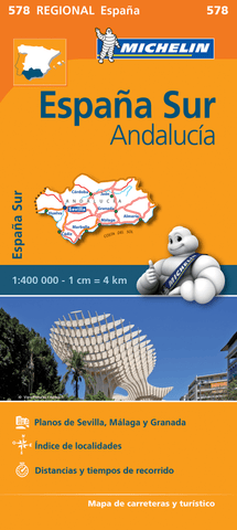 Spain South - Andalucia Michelin Map 578