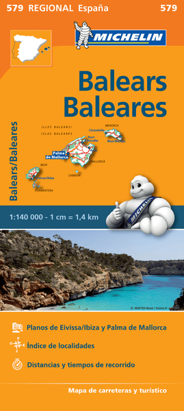 Spain - Balearic Islands Michelin Map 579