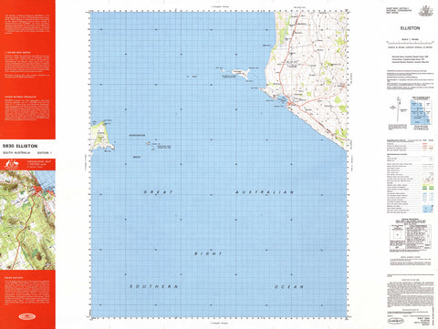 5830 Elliston 1:100k Topographic Map