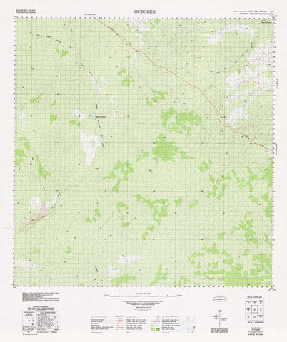 5864 October 1:100k Topographic Map