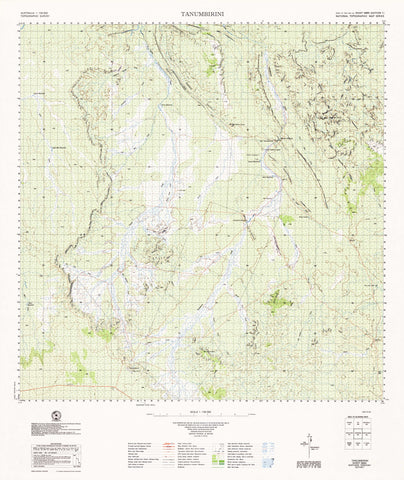5865 Tanumbirini 1:100k Topographic Map