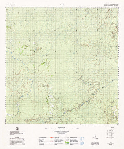 5866 Cox 1:100k Topographic Map