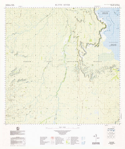 5872 Blyth River 1:100k Topographic Map