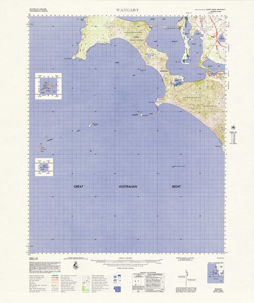 5928 Wangary 1:100k Topographic Map