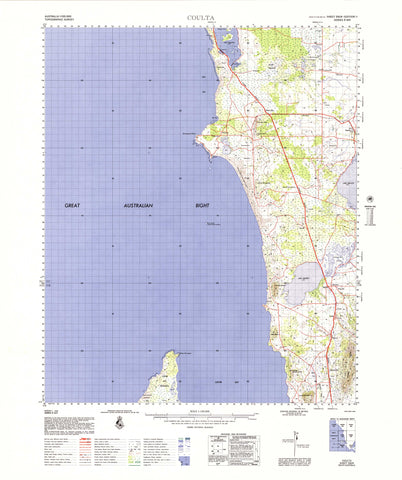 5929 Coulta 1:100k Topographic Map