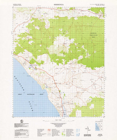 5930 Sheringa 1:100k Topographic Map