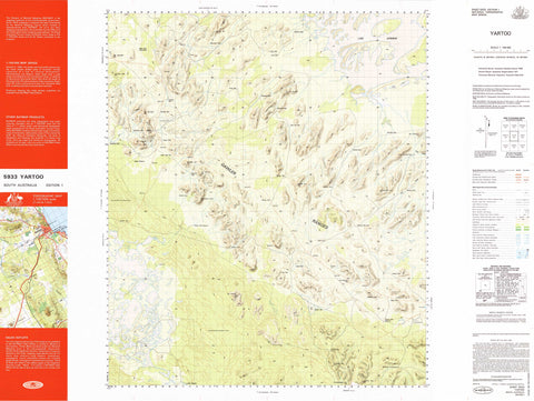 5933 Yartoo 1:100k Topographic Map