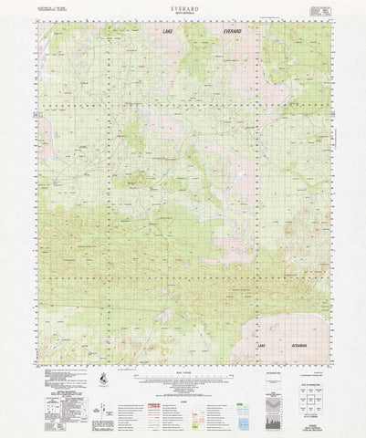 5934 Everard 1:100k Topographic Map