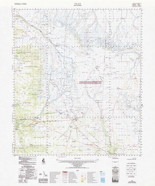 5938 Peak 1:100k Topographic Map
