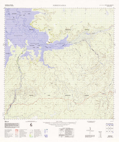 5972 Mirrngadja 1:100k Topographic Map
