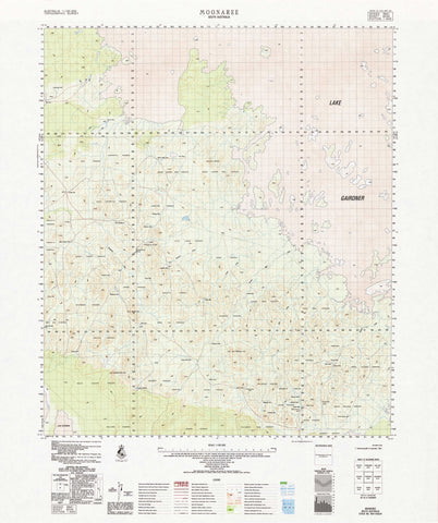 6034 Moonaree 1:100k Topographic Map