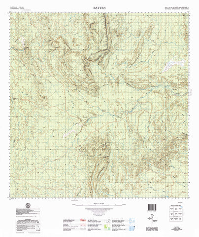 6065 Batten 1:100k Topographic Map