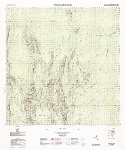 6066 Tawallah Range 1:100k Topographic Map