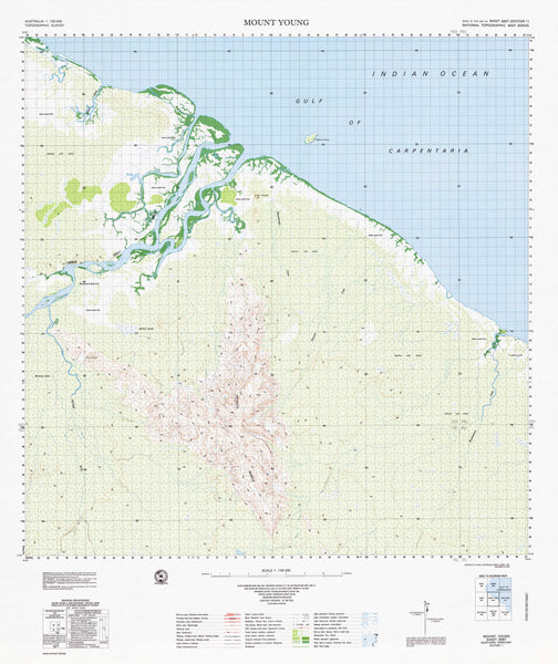 6067 Mount Young 1:100k Topographic Map