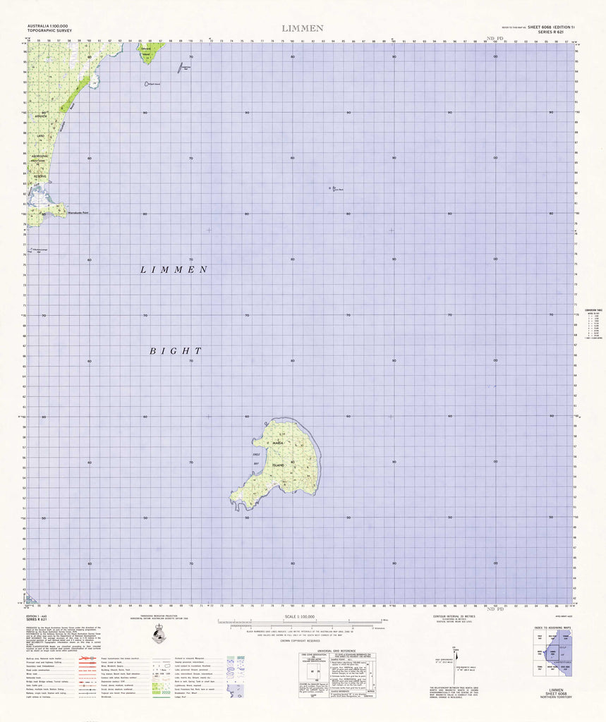 6068 Limmen 1:100k Topographic Map | Mapworld