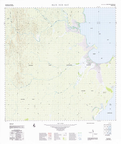 6070 Blue Mud Bay 1:100k Topographic Map