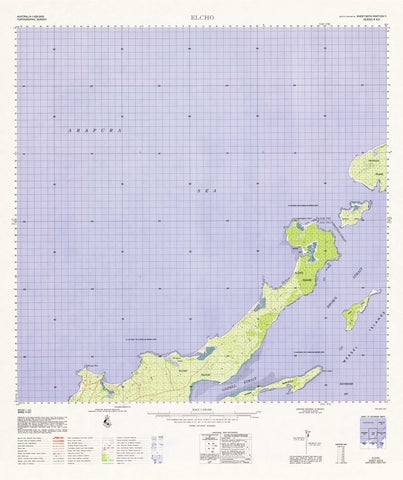 6074 Elcho 1:100k Topographic Map