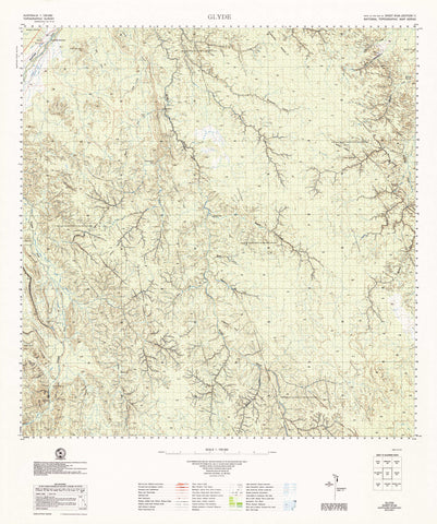 6164 Glyde 1:100k Topographic Map