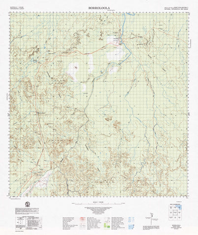 6165 Borroloola 1:100k Topographic Map