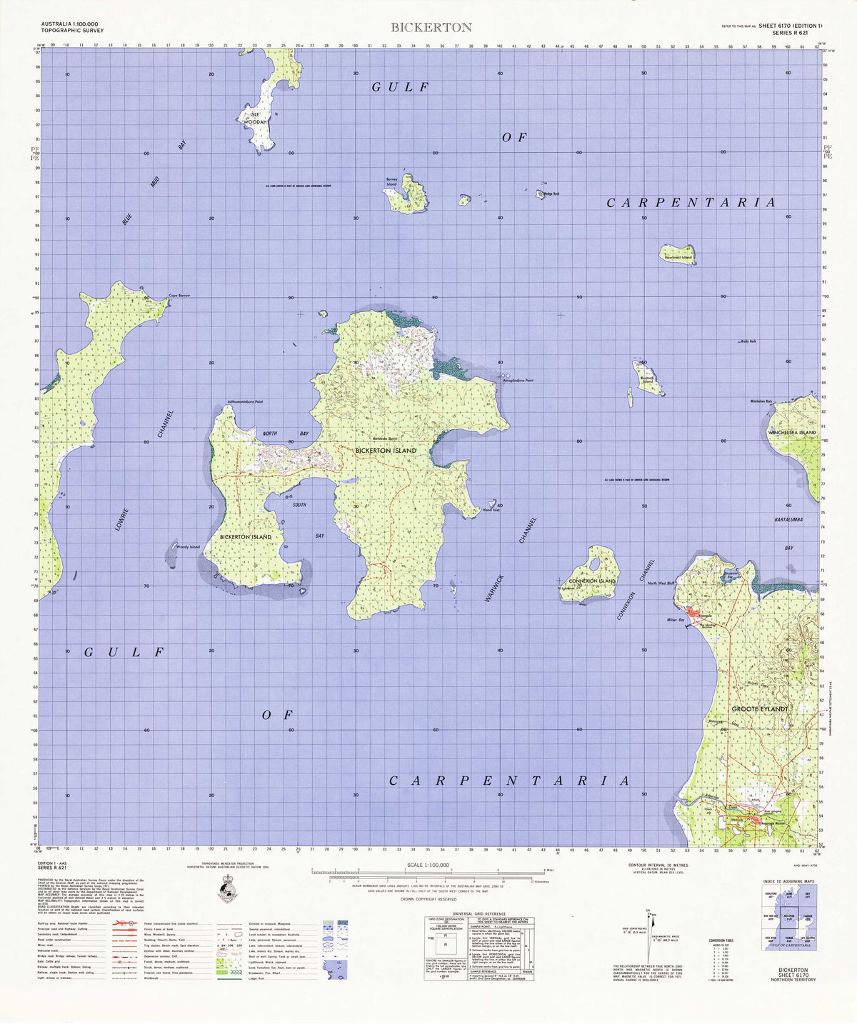 6170 Bickerton 1:100k Topographic Map | Mapworld