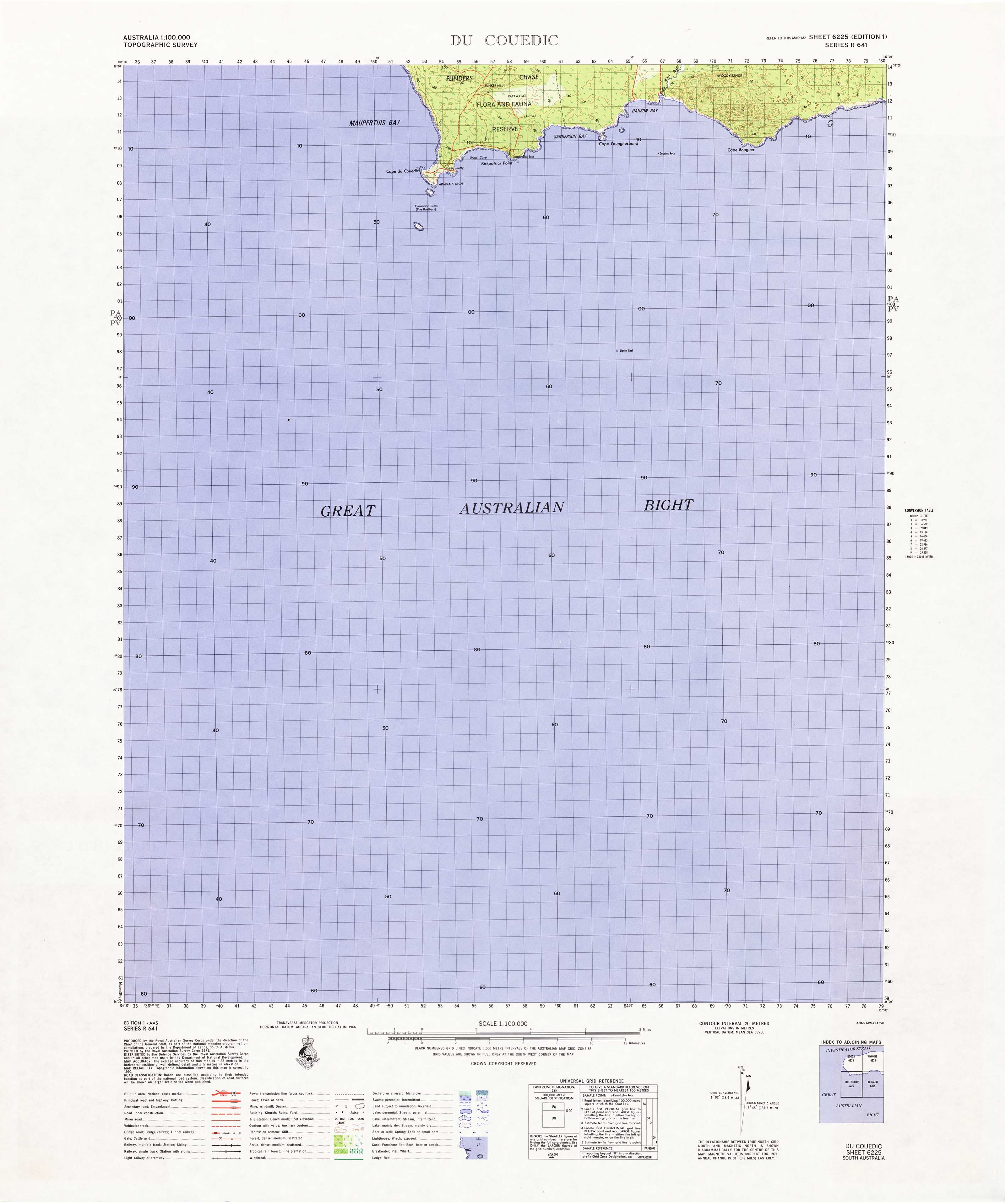Buy 6225 Du Couedic 1:100k Topographic Map