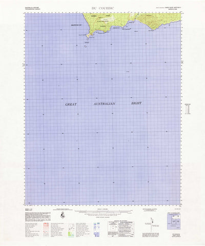 6225 Du Couedic 1:100k Topographic Map