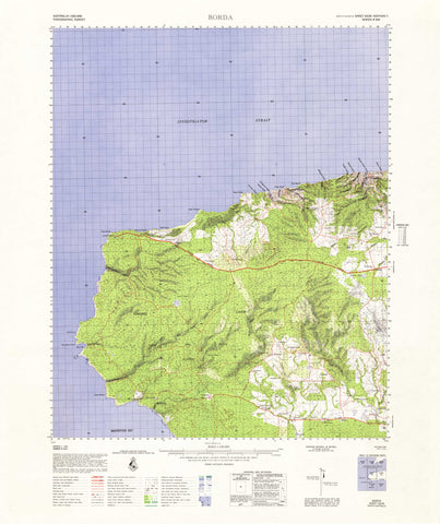 6226 Borda 1:100k Topographic Map