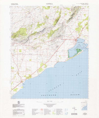 6230 Cowell 1:100k Topographic Map