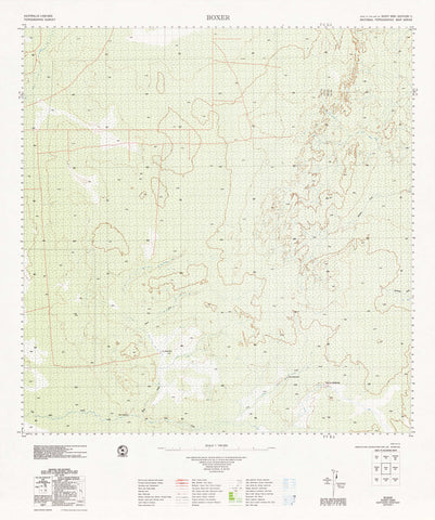 6261 Boxer 1:100k Topographic Map