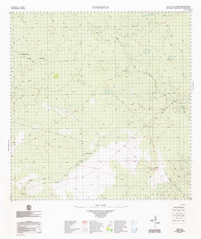 6262 Coanjula 1:100k Topographic Map