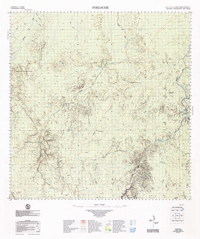 6264 Foelsche 1:100k Topographic Map