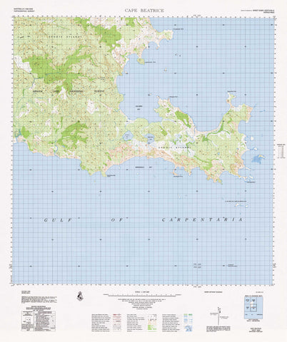 6269 Cape Beatrice 1:100k Topographic Map