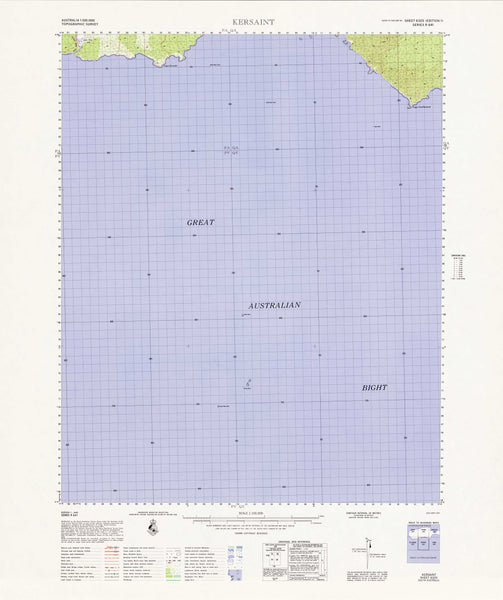6325 Kersaint 1:100k Topographic Map