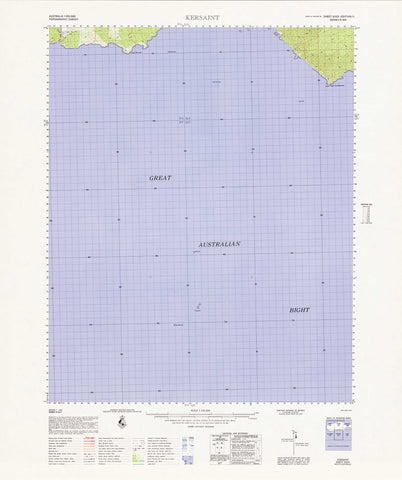 6325 Kersaint 1:100k Topographic Map