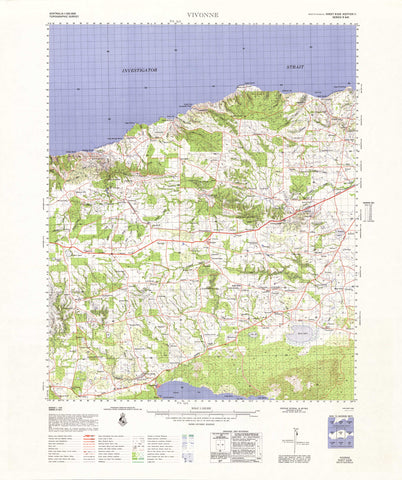 6326 Vivonne 1:100k Topographic Map