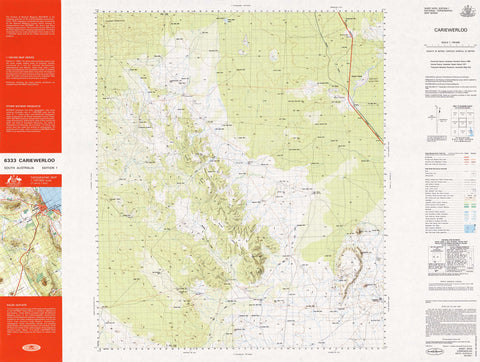 6333 Cariewerloo 1:100k Topographic Map